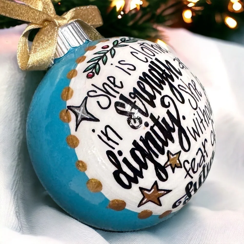 Holiday Magic: Strength & Dignity Ornament! Personalized Christmas Gift